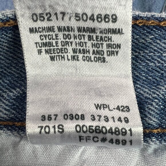 Y2K Levi's Jeans Men's 34x29* 560 Comfort Loose Fit Tapered Blue Denim Tag 35x30 - Picture 9 of 16